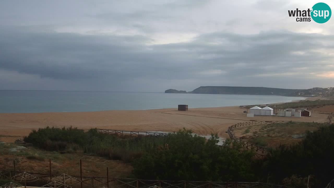 Cámara web Torre dei Corsari – Vista en directo de la playa desde Punta Usai