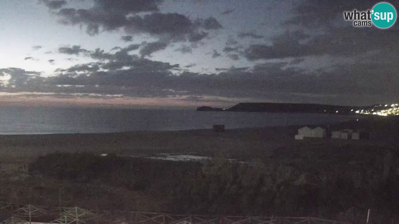 Webcam Torre dei Corsari – Vista live sulla spiaggia da Punta Usai