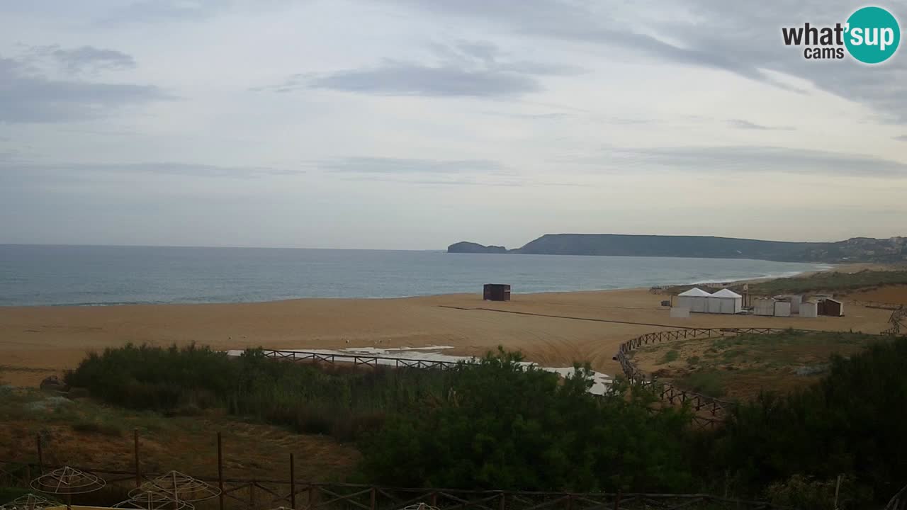 Cámara web Torre dei Corsari – Vista en directo de la playa desde Punta Usai