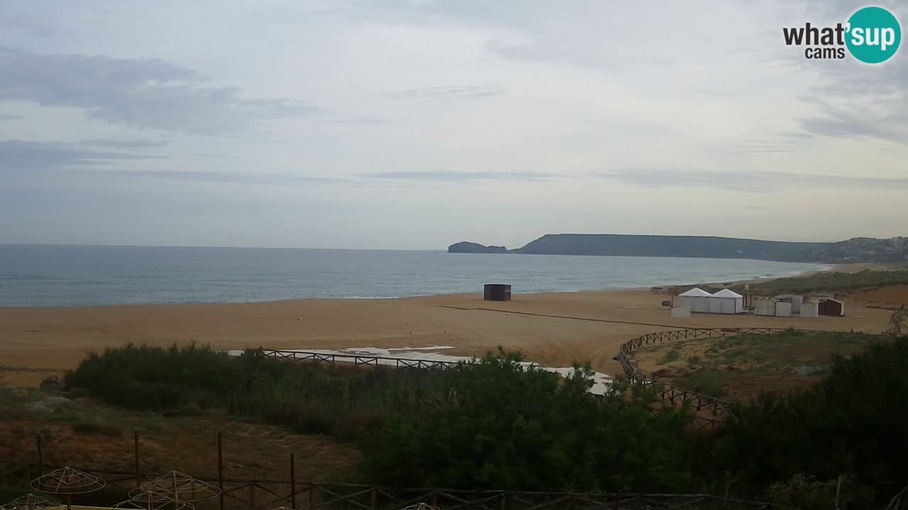 Webcam Torre dei Corsari – Vista live sulla spiaggia da Punta Usai