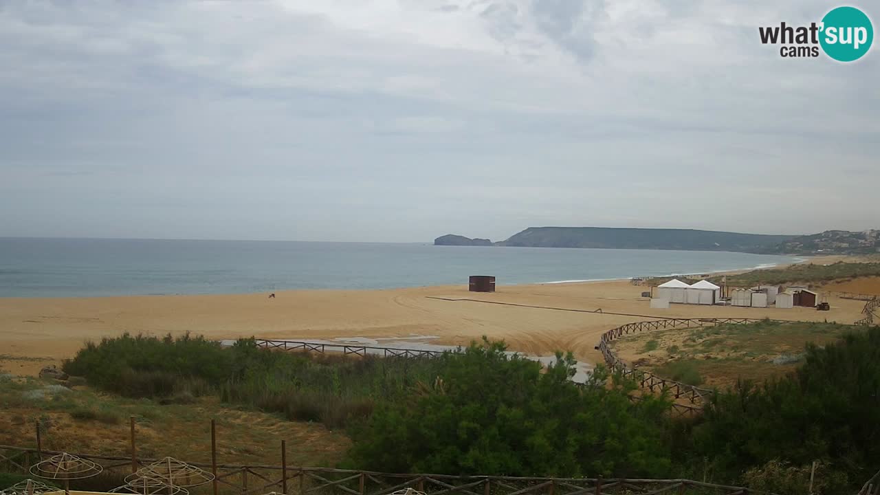Cámara web Torre dei Corsari – Vista en directo de la playa desde Punta Usai