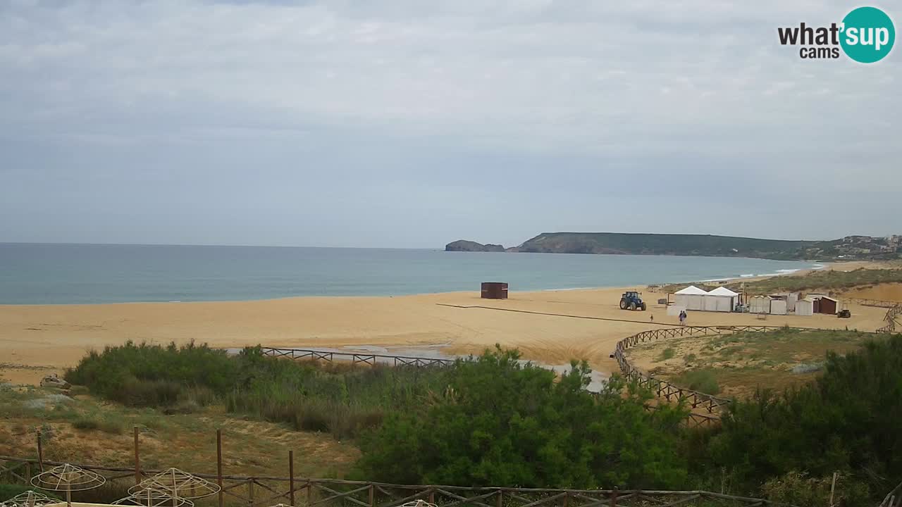 Cámara web Torre dei Corsari – Vista en directo de la playa desde Punta Usai