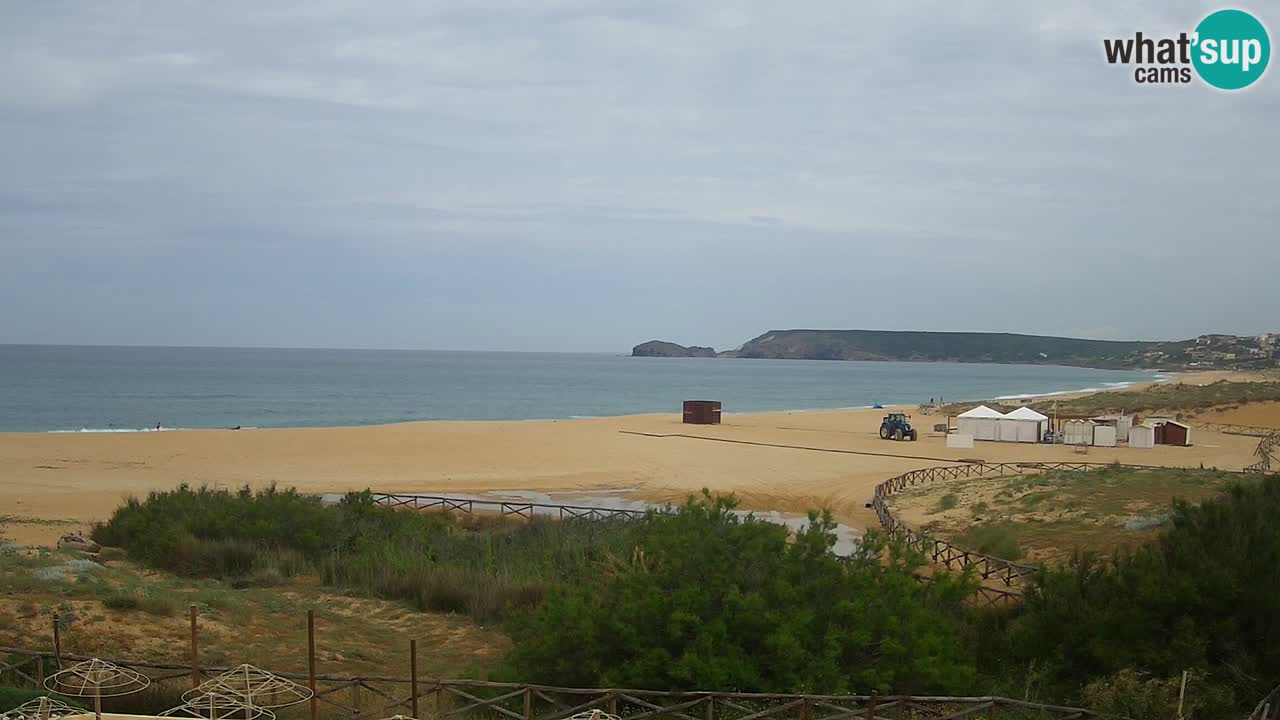 Cámara web Torre dei Corsari – Vista en directo de la playa desde Punta Usai