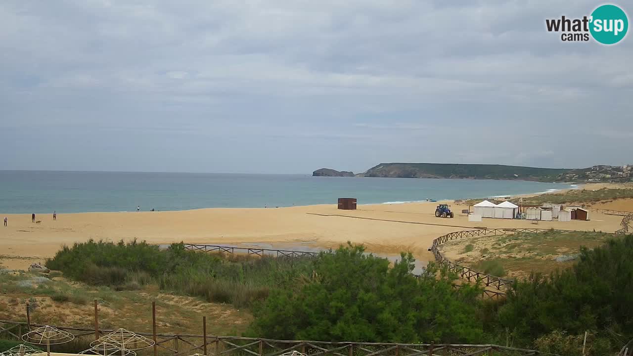 Cámara web Torre dei Corsari – Vista en directo de la playa desde Punta Usai