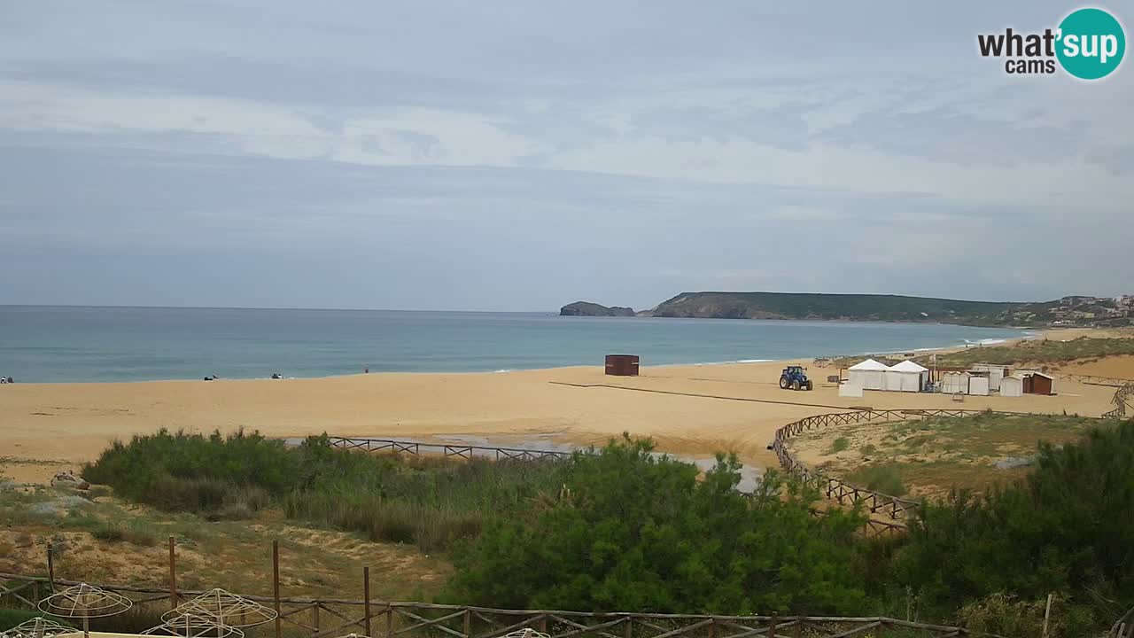 Cámara web Torre dei Corsari – Vista en directo de la playa desde Punta Usai