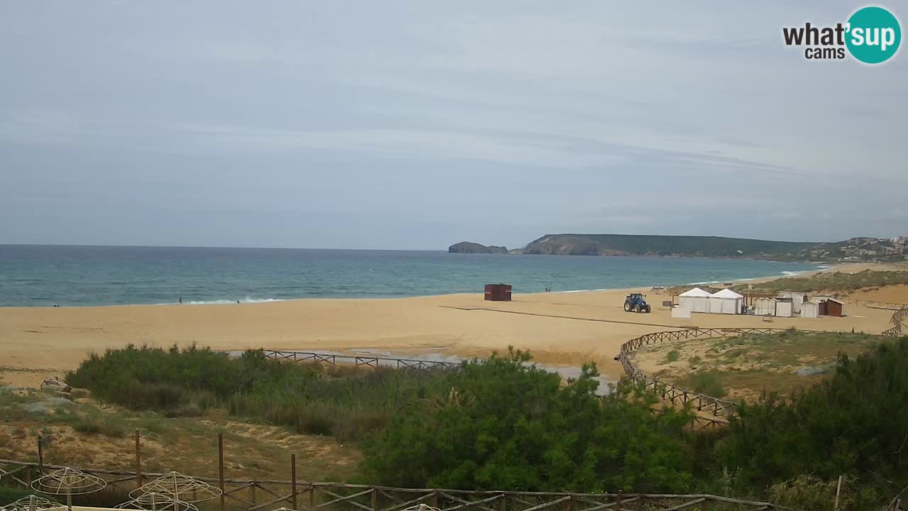 Cámara web Torre dei Corsari – Vista en directo de la playa desde Punta Usai