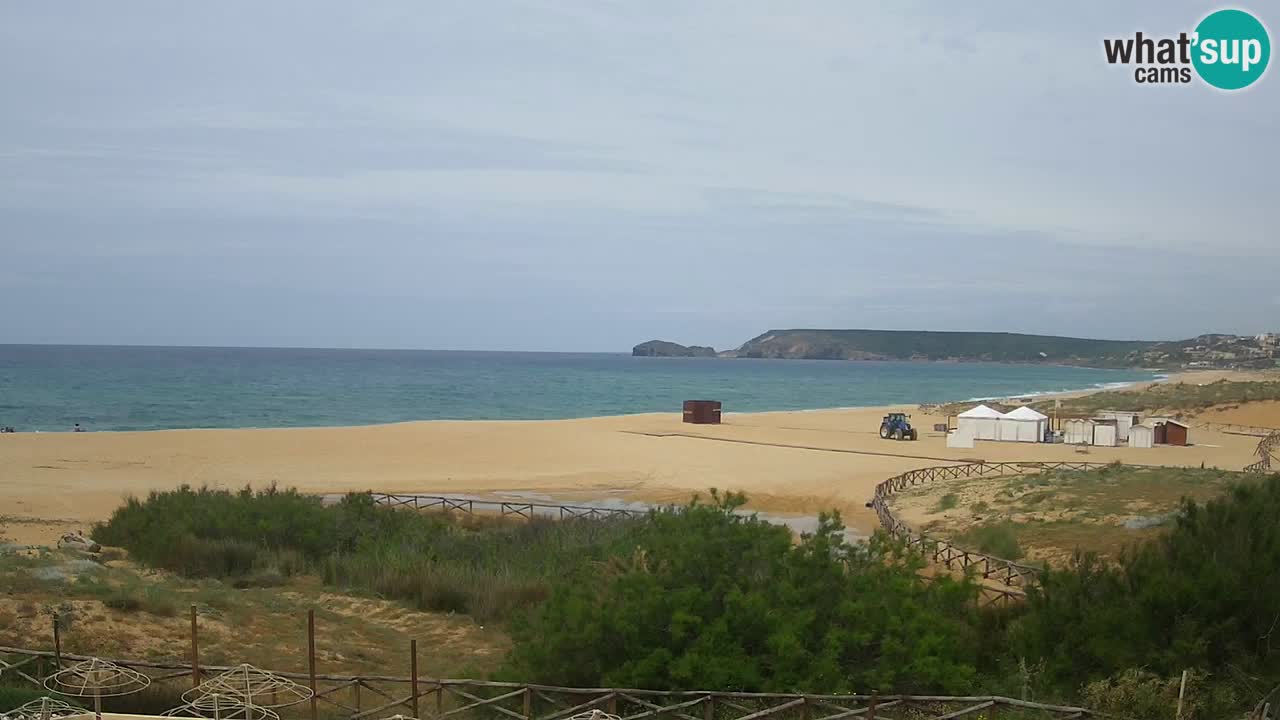Webcam Torre dei Corsari – Vista live sulla spiaggia da Punta Usai
