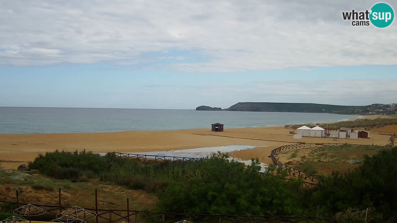 Webcam Torre dei Corsari – Vista live sulla spiaggia da Punta Usai