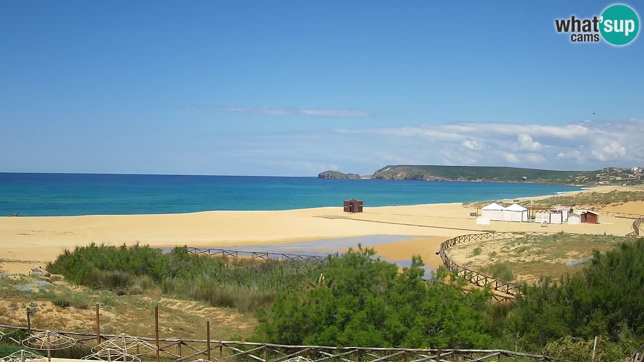 Webcam Torre dei Corsari – Liveblick auf den Strand von Punta Usai