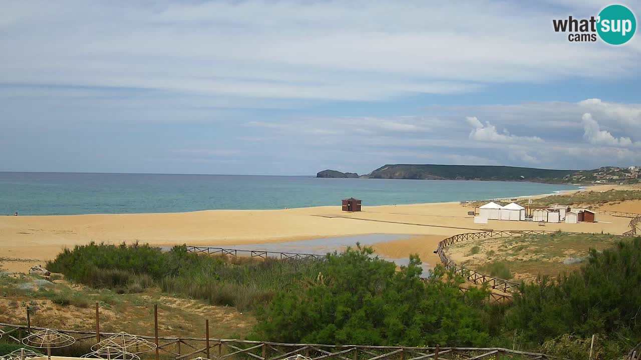 Webcam Torre dei Corsari – Liveblick auf den Strand von Punta Usai