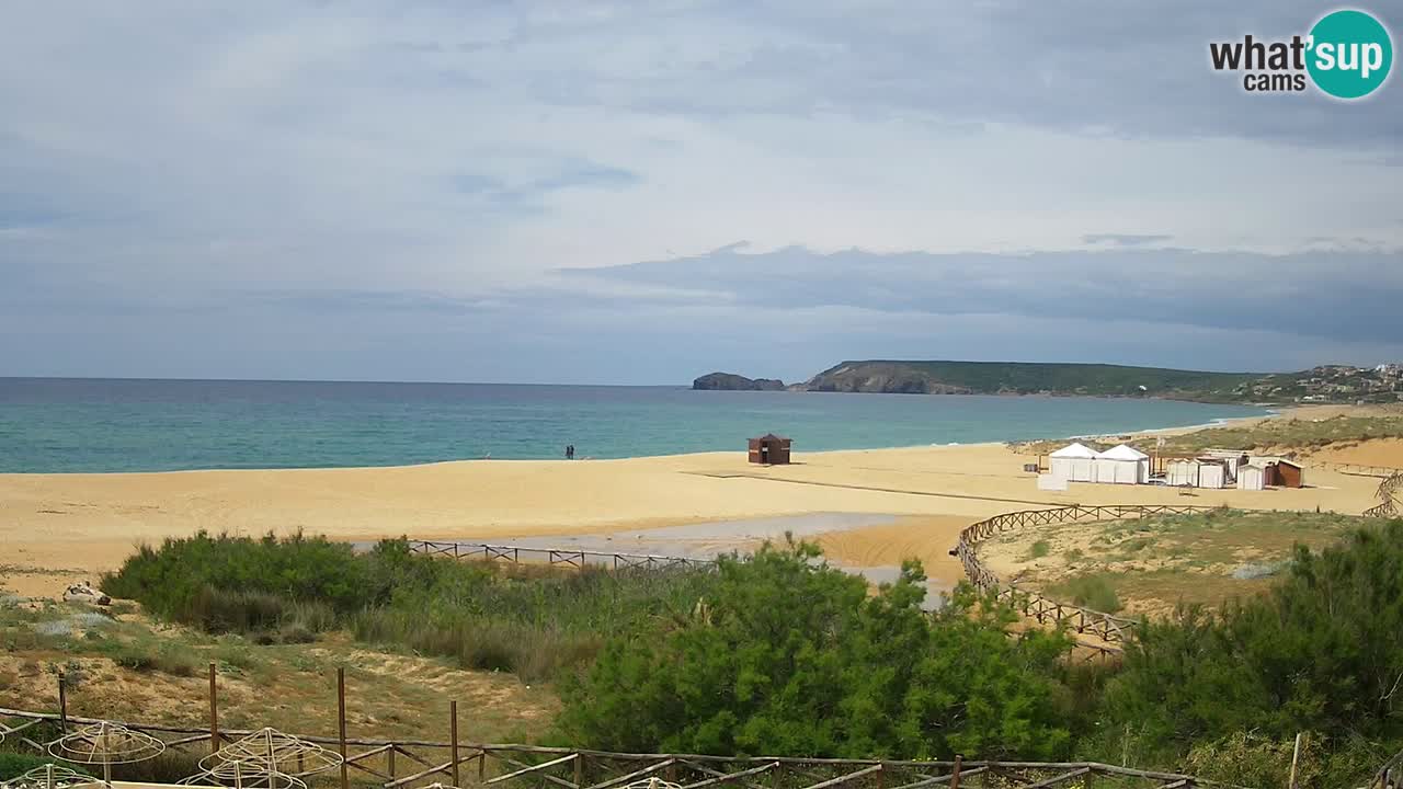 Web kamera Torre dei Corsari – Pogled uživo na plažu s Punta Usai