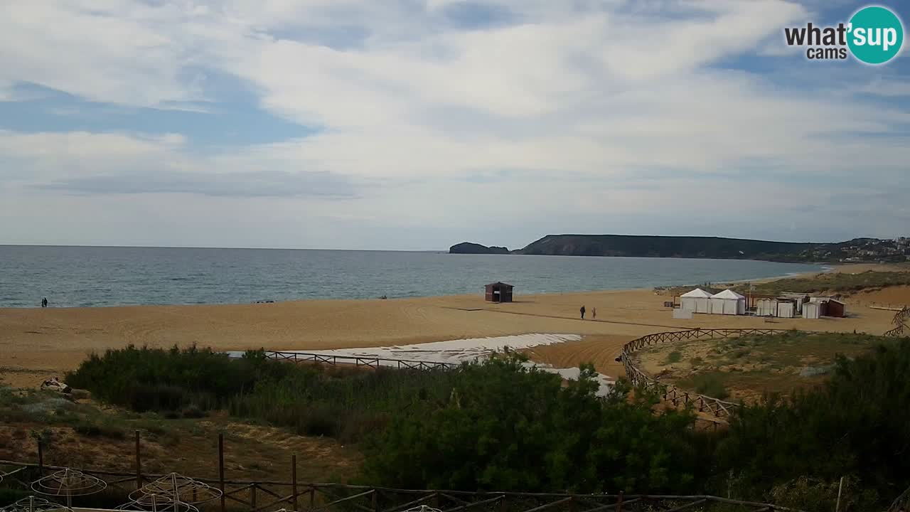 Cámara web Torre dei Corsari – Vista en directo de la playa desde Punta Usai