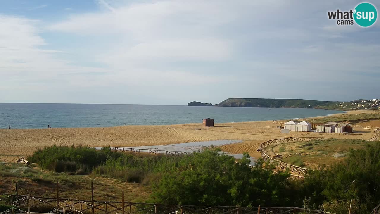 Cámara web Torre dei Corsari – Vista en directo de la playa desde Punta Usai