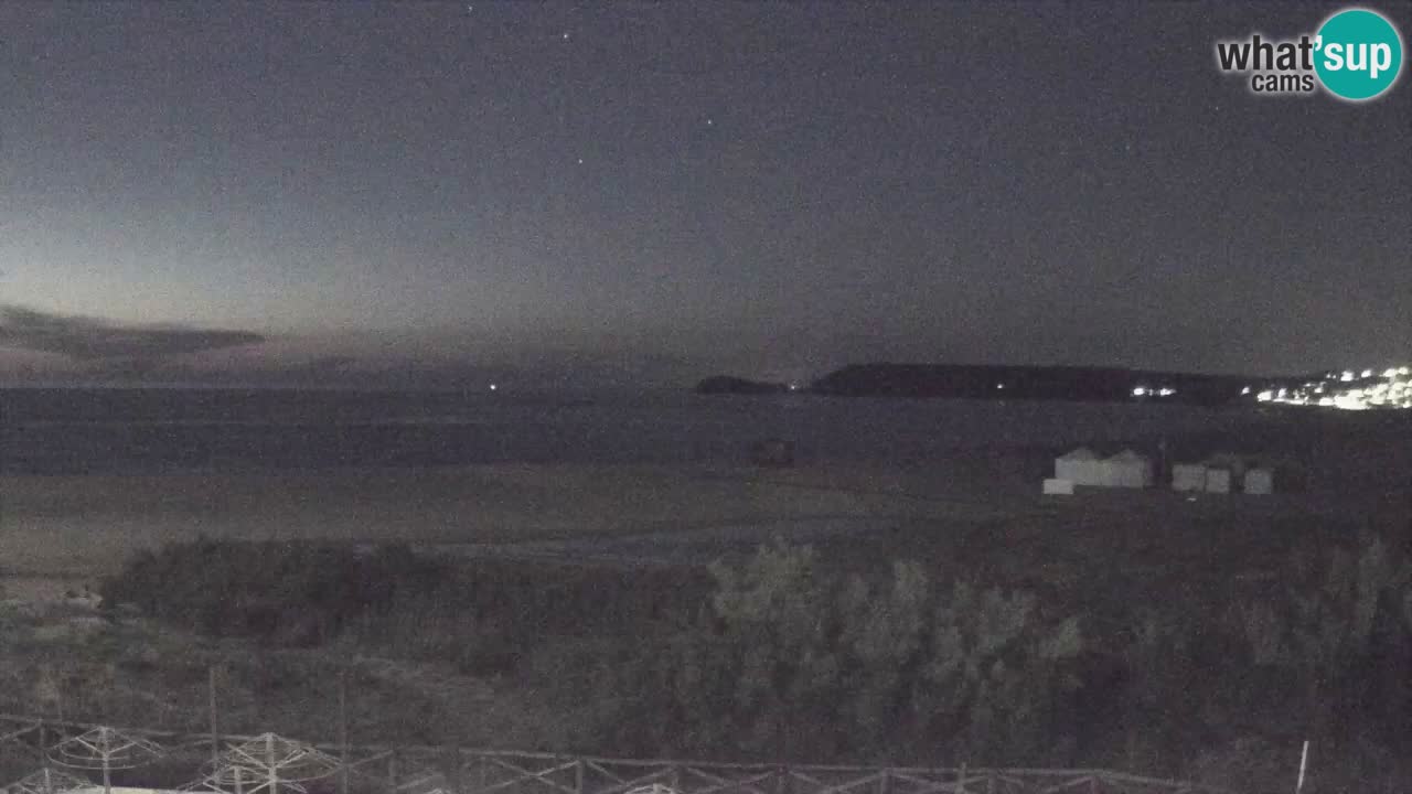 Cámara web Torre dei Corsari – Vista en directo de la playa desde Punta Usai