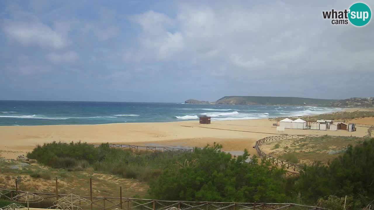 Webcam Torre dei Corsari – Vista live sulla spiaggia da Punta Usai