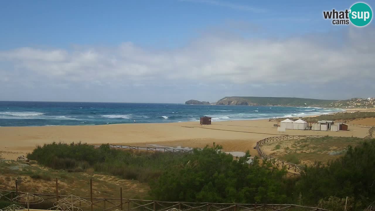 Webcam Torre dei Corsari – Liveblick auf den Strand von Punta Usai