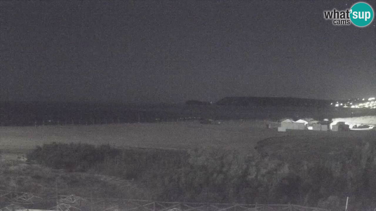 Webcam Torre dei Corsari – Vista live sulla spiaggia da Punta Usai