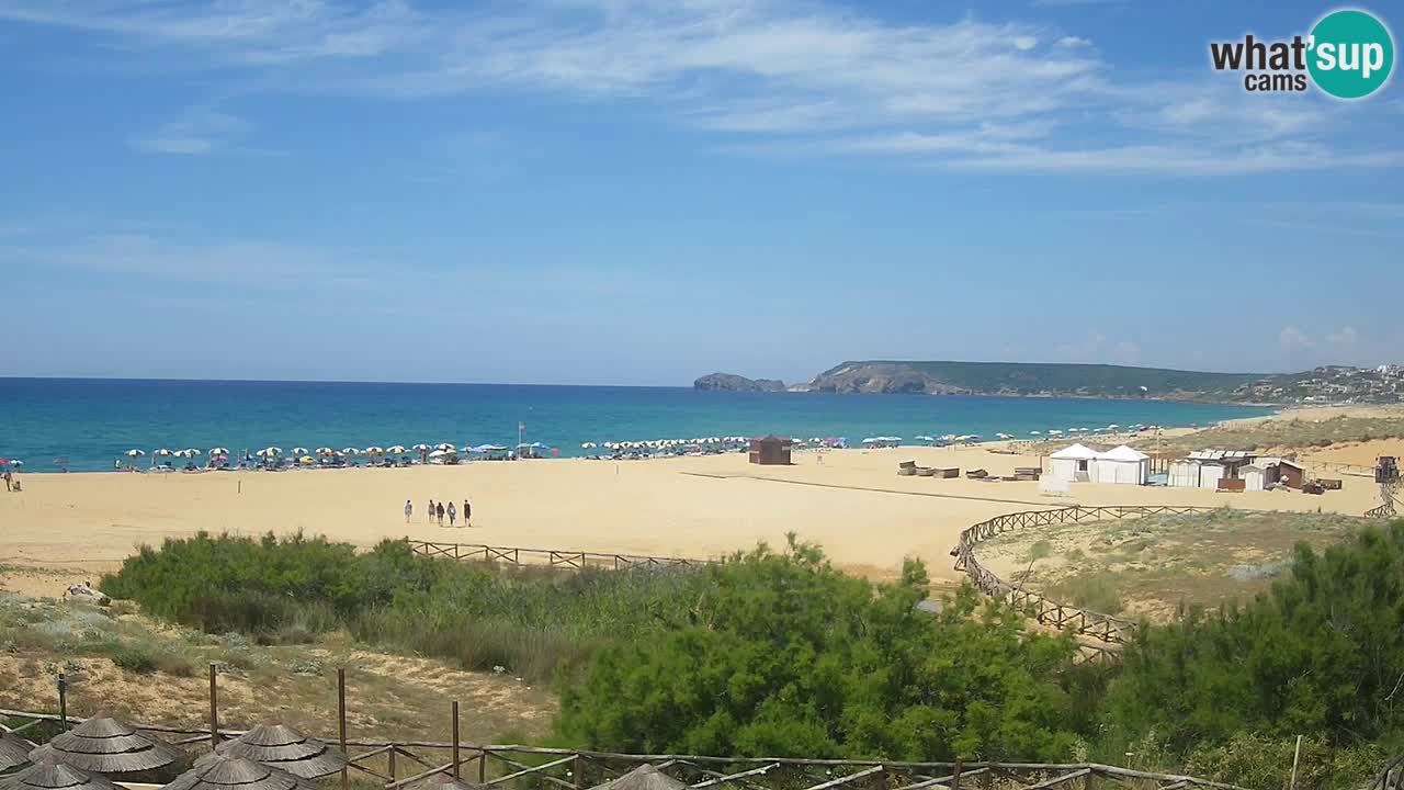 Webcam Torre dei Corsari – Vue en direct sur la plage depuis Punta Usai