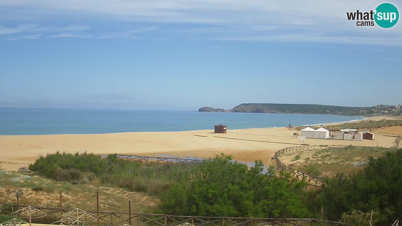 Cámara web Torre dei Corsari – Vista en directo de la playa desde Punta Usai