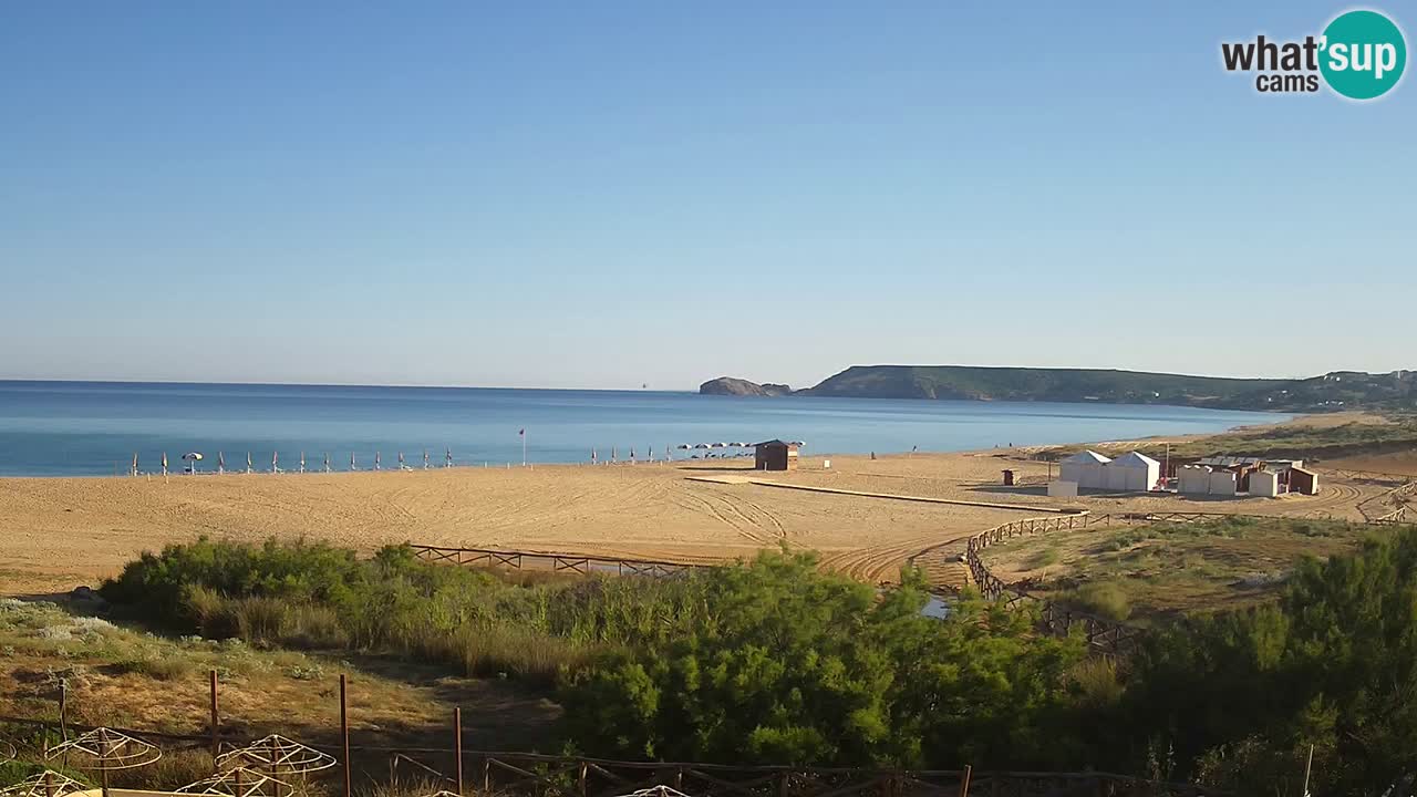 Webcam Torre dei Corsari – Vue en direct sur la plage depuis Punta Usai