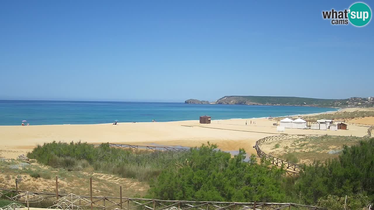 Webcam Torre dei Corsari – Liveblick auf den Strand von Punta Usai