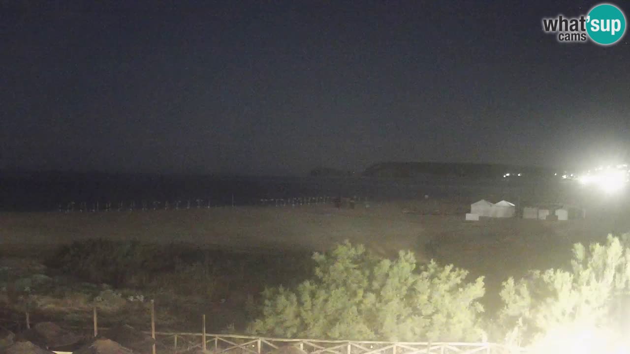 Cámara web Torre dei Corsari – Vista en directo de la playa desde Punta Usai
