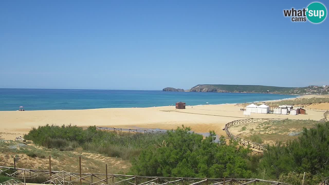 Webcam Torre dei Corsari – Vue en direct sur la plage depuis Punta Usai