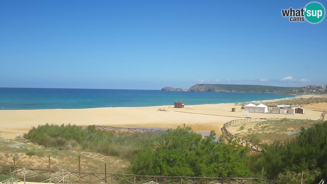 Webcam Torre dei Corsari – Vue en direct sur la plage depuis Punta Usai
