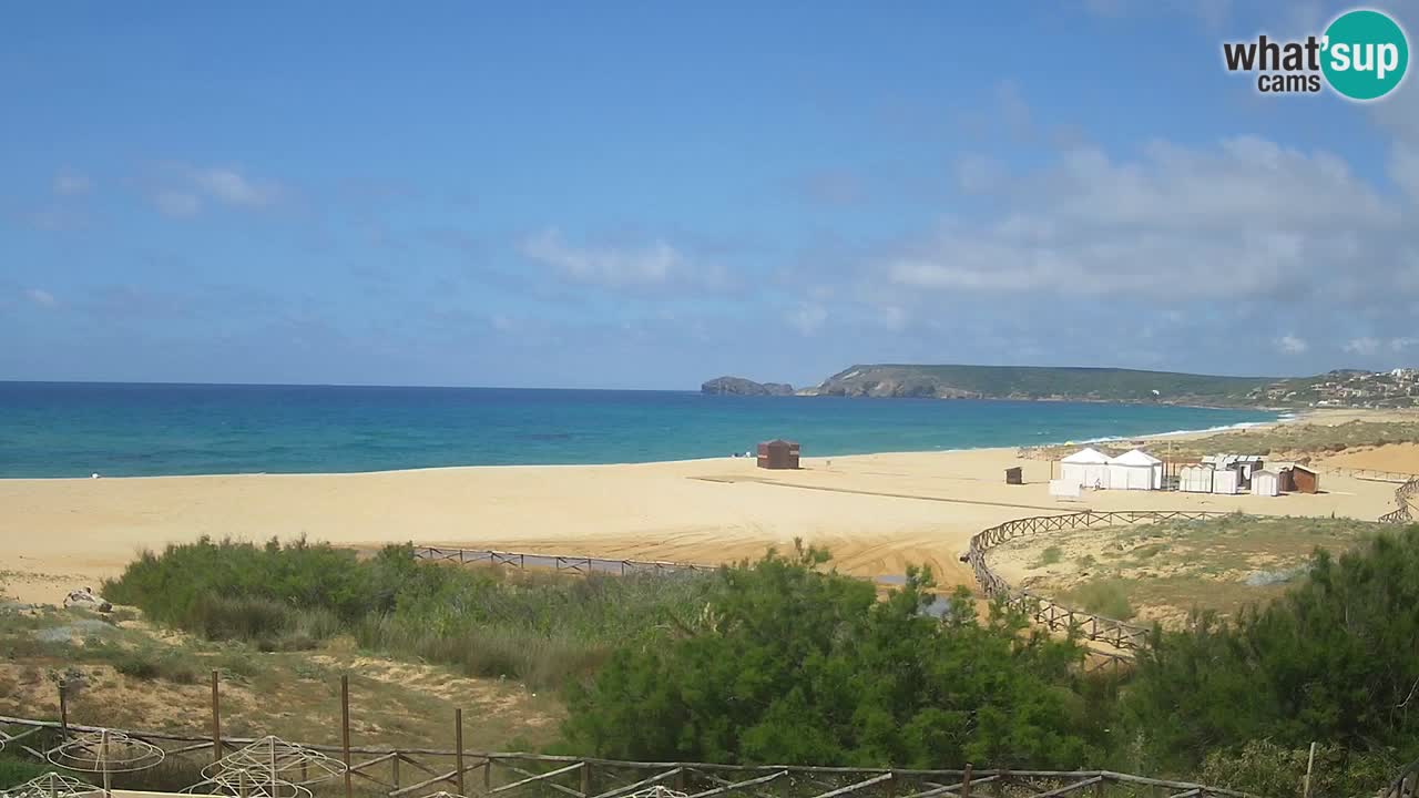 Webcam Torre dei Corsari – Vista live sulla spiaggia da Punta Usai