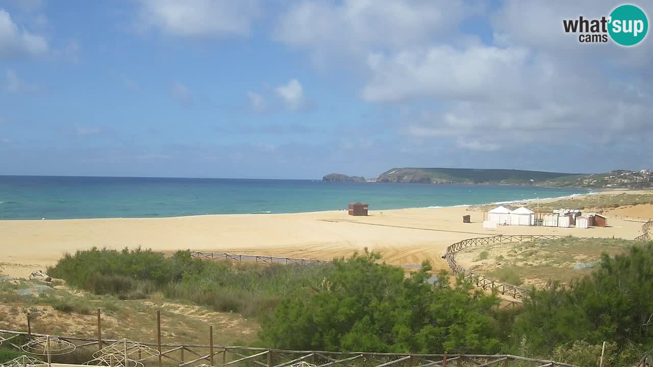 Cámara web Torre dei Corsari – Vista en directo de la playa desde Punta Usai