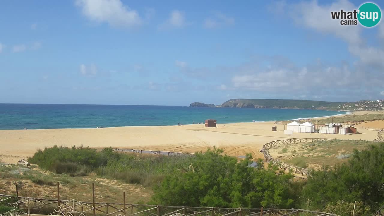 Cámara web Torre dei Corsari – Vista en directo de la playa desde Punta Usai