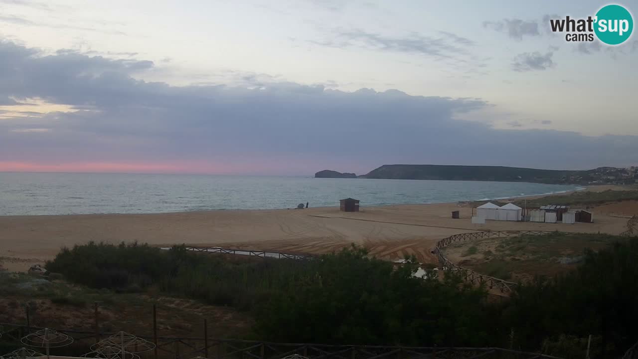 Cámara web Torre dei Corsari – Vista en directo de la playa desde Punta Usai