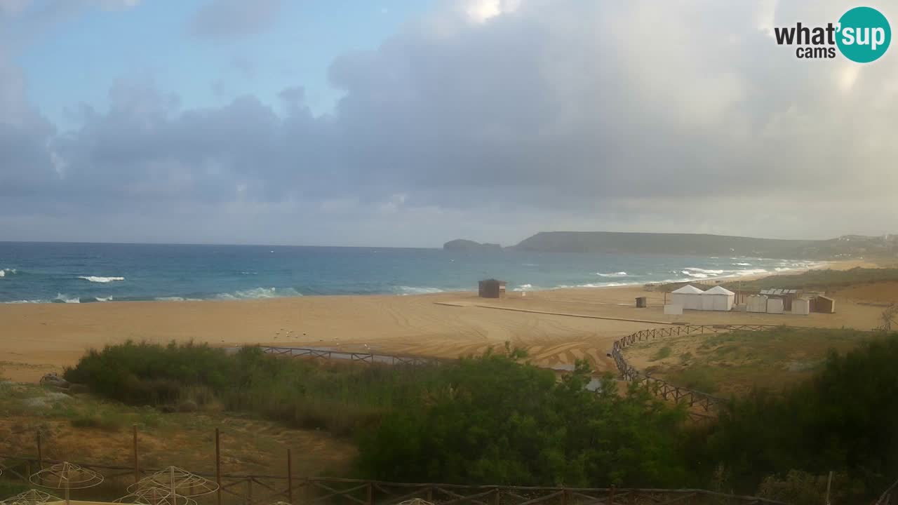 Webcam Torre dei Corsari – Vista live sulla spiaggia da Punta Usai