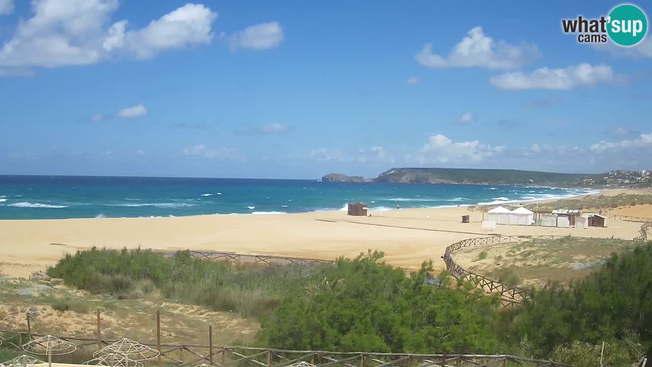 Webcam Torre dei Corsari – Vista live sulla spiaggia da Punta Usai
