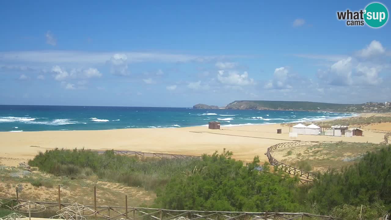 Webcam Torre dei Corsari – Liveblick auf den Strand von Punta Usai