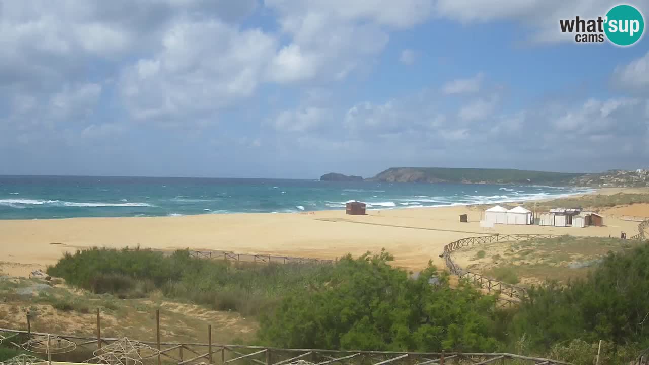 Cámara web Torre dei Corsari – Vista en directo de la playa desde Punta Usai