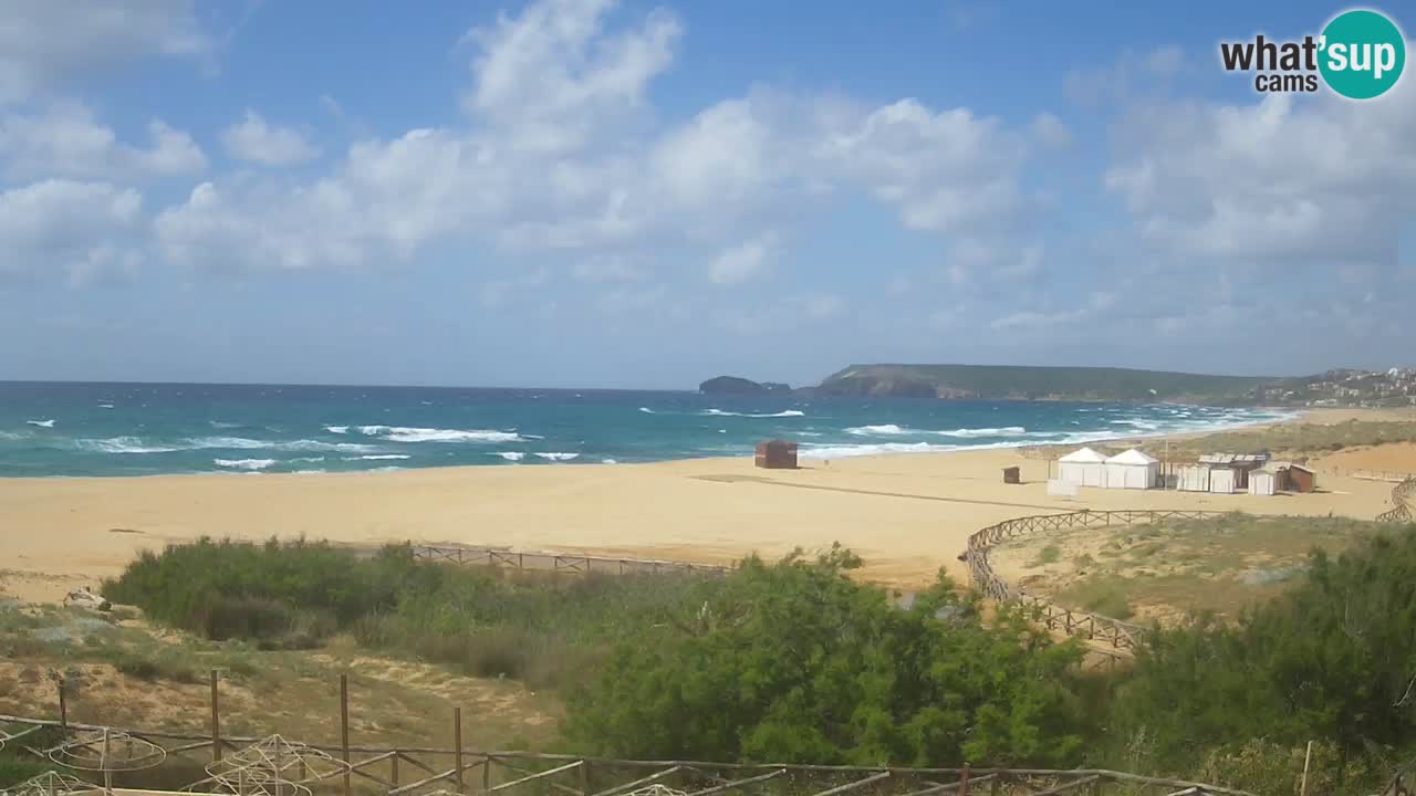 Webcam Torre dei Corsari – Vue en direct sur la plage depuis Punta Usai