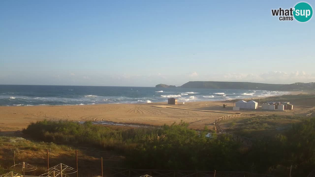 Webcam Torre dei Corsari – Vista live sulla spiaggia da Punta Usai