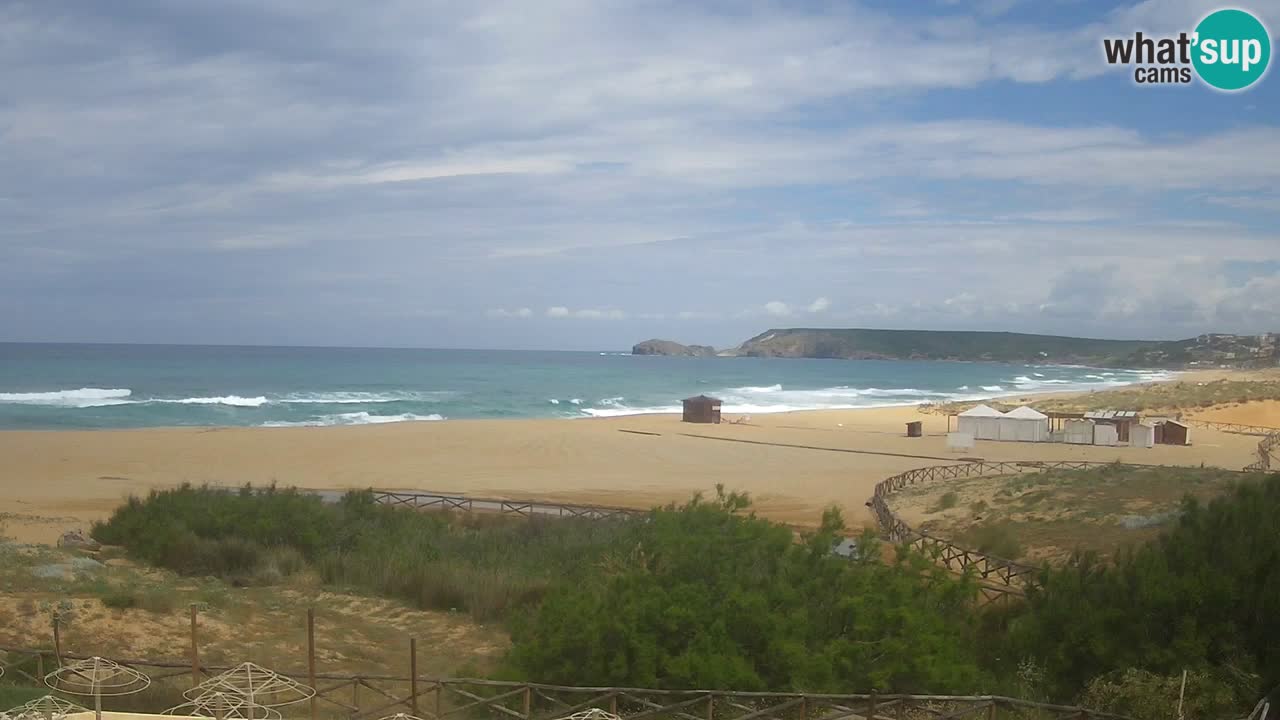 Cámara web Torre dei Corsari – Vista en directo de la playa desde Punta Usai