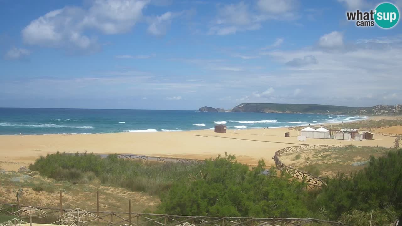 Webcam Torre dei Corsari – Liveblick auf den Strand von Punta Usai