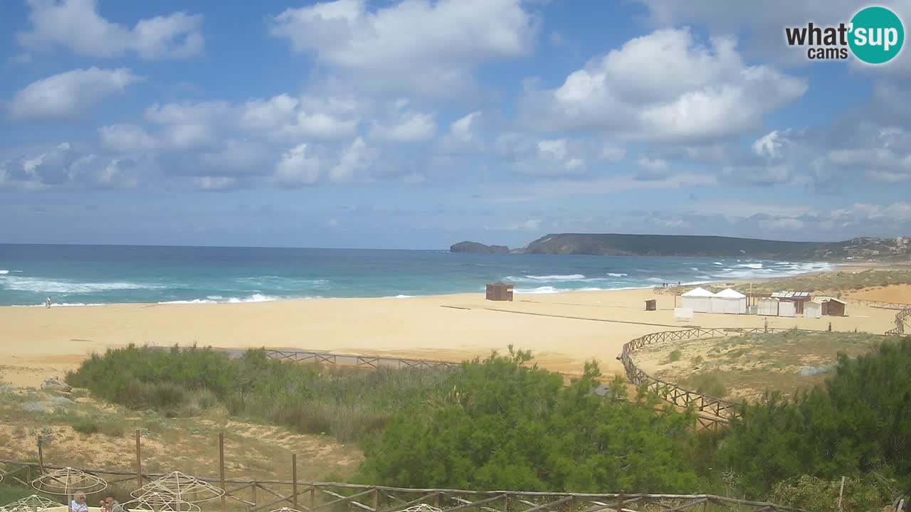 Cámara web Torre dei Corsari – Vista en directo de la playa desde Punta Usai