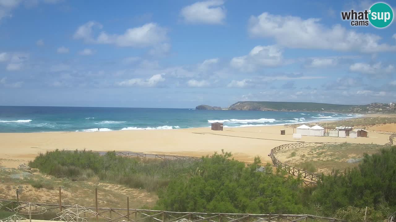 Webcam Torre dei Corsari – Vue en direct sur la plage depuis Punta Usai