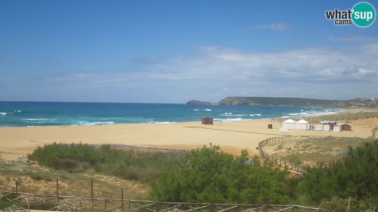 Webcam Torre dei Corsari – Vista live sulla spiaggia da Punta Usai