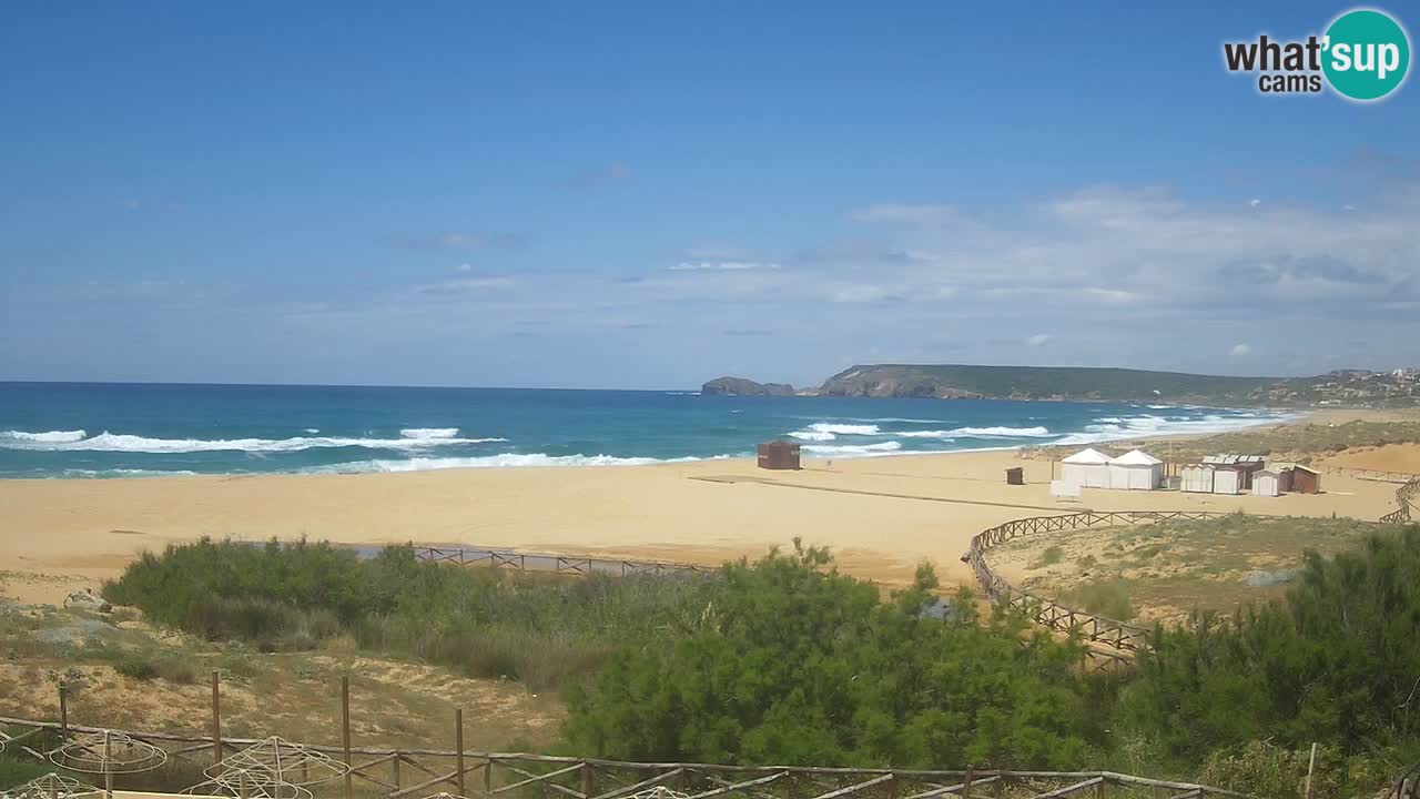 Cámara web Torre dei Corsari – Vista en directo de la playa desde Punta Usai