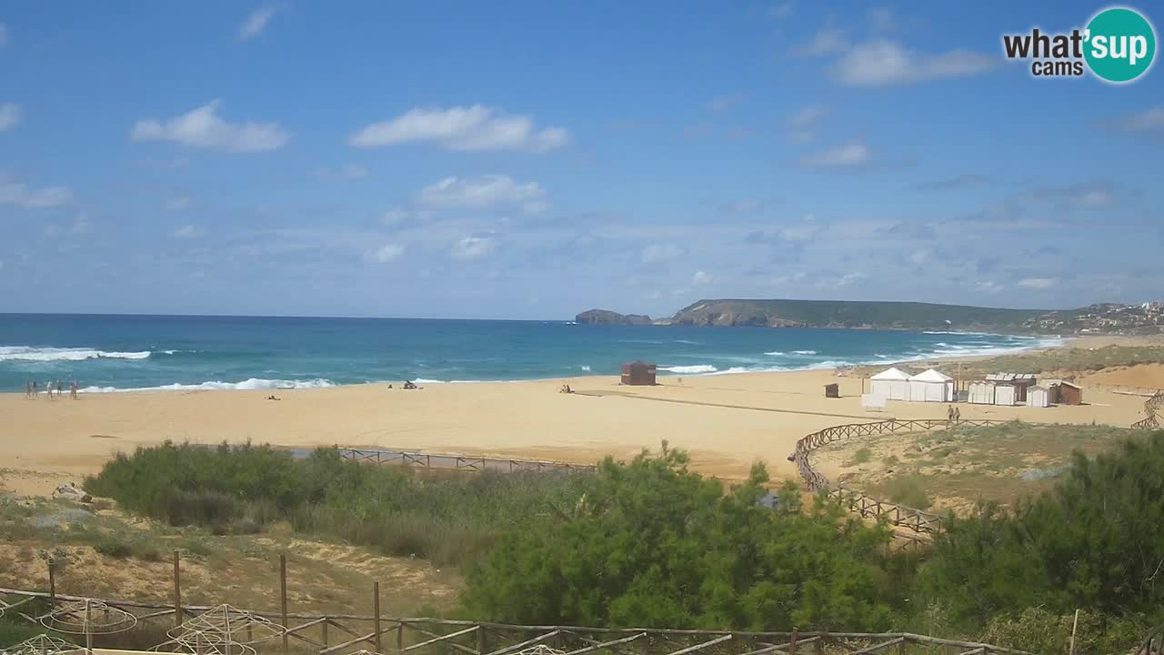 Webcam Torre dei Corsari – Liveblick auf den Strand von Punta Usai