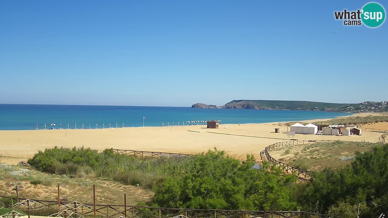 Cámara web Torre dei Corsari – Vista en directo de la playa desde Punta Usai