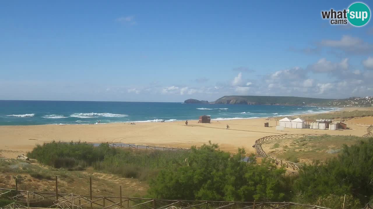 Webcam Torre dei Corsari – Vue en direct sur la plage depuis Punta Usai
