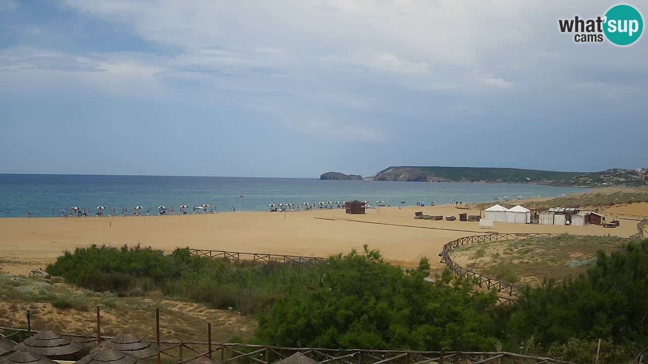 Web kamera Torre dei Corsari – Pogled uživo na plažu s Punta Usai