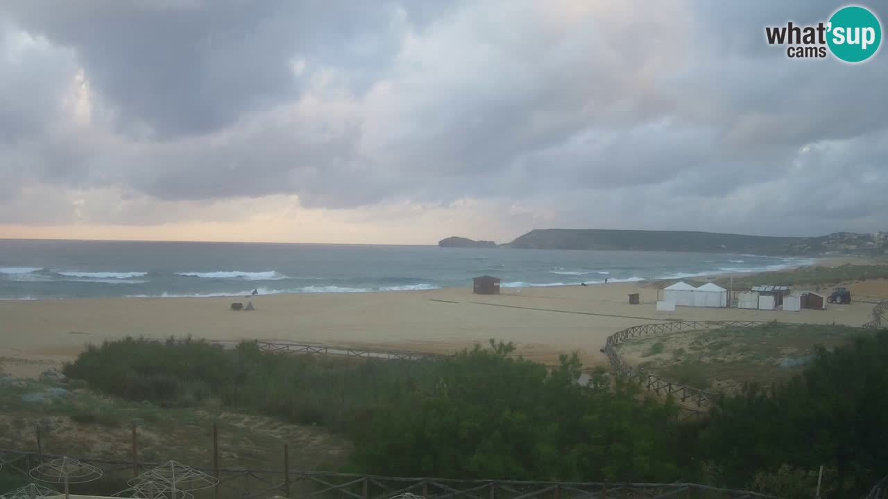 Cámara web Torre dei Corsari – Vista en directo de la playa desde Punta Usai
