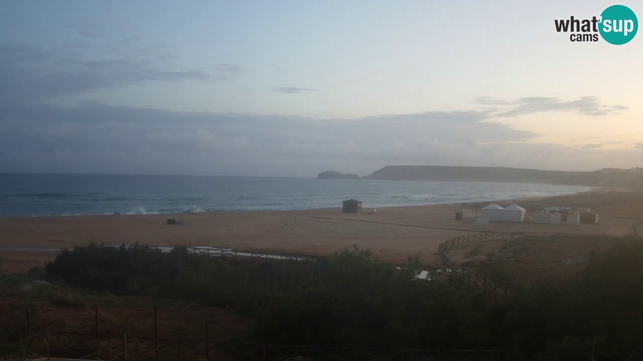 Cámara web Torre dei Corsari – Vista en directo de la playa desde Punta Usai